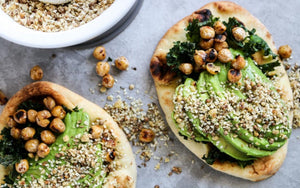 This recipe shines because of its simplicity – toasted naan bread, avocado, sautéed chickpeas, and fresh dukkah