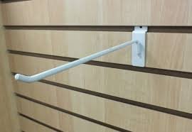 Only Garment Racks #9810W - (12PC) Commercial Deluxe Slat Wall Hook, 10", White (2)