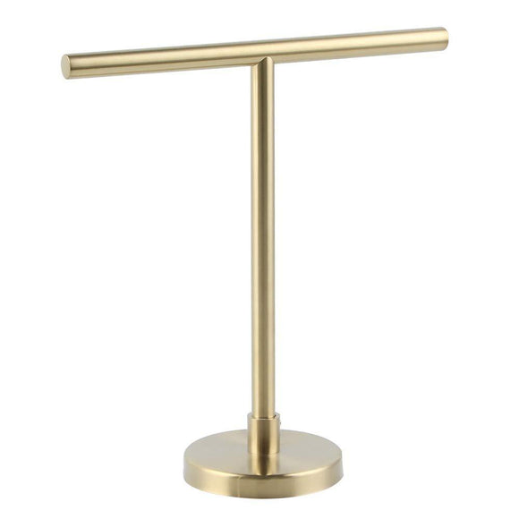 Top rated modern hand towel holder tree rack free standing sus 304 stainless steel countertop towel ring brushed pvd zirconium gold