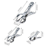 New stainless steel clips segarty 31pack utensil clips metal clothesline clothespins peg clamp for quilt photos beach towel jeans pants