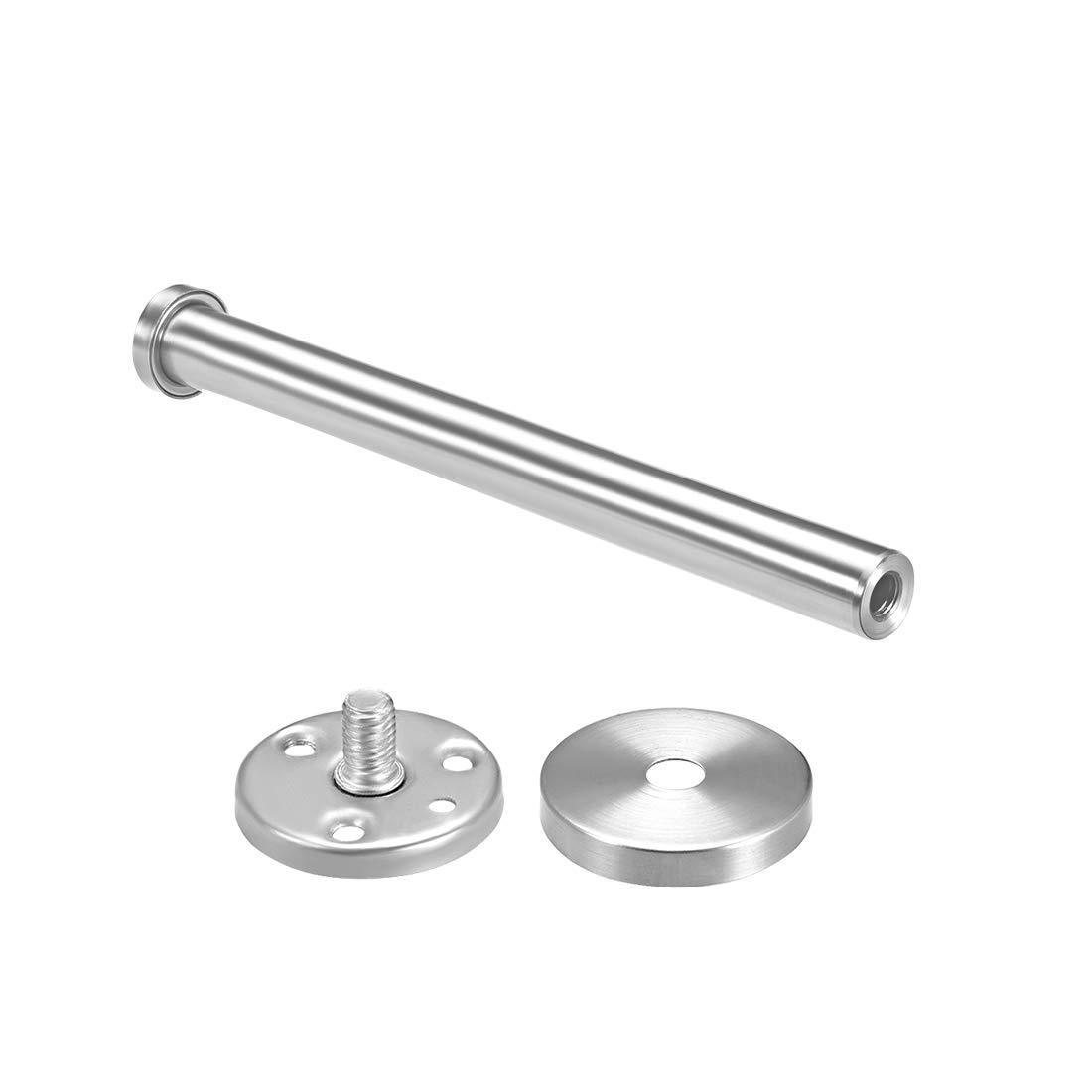 Best seller uxcell 12pcs wall mounted hook robe hooks single towel hanger with screws stainless steel 7 87inch silver