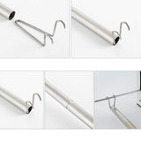 Shop here suit hangers stainless steel clothes wall hanger retractable indoor magic foldable drying towel rack