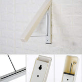 Storage suit hangers stainless steel clothes wall hanger retractable indoor magic foldable drying towel rack