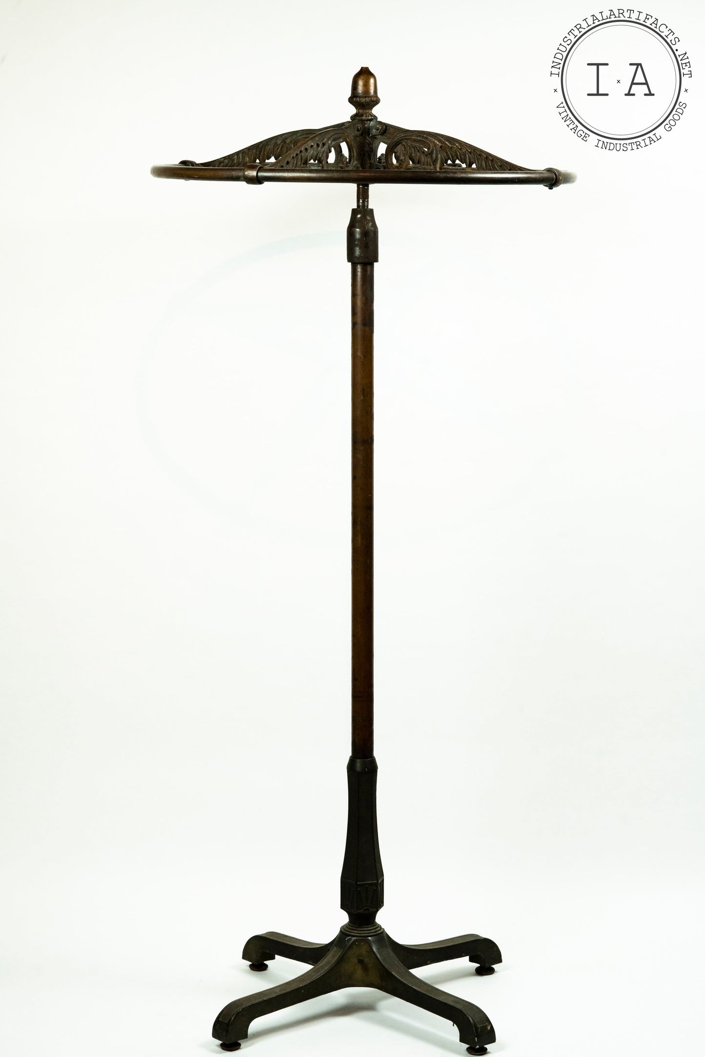 Antique Cast Iron Figural Garment Rounder