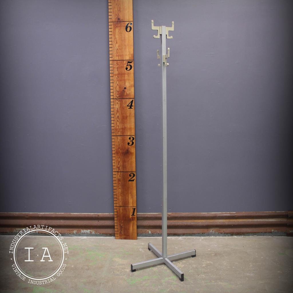 Vintage Industrial Aluminum Garment Rack