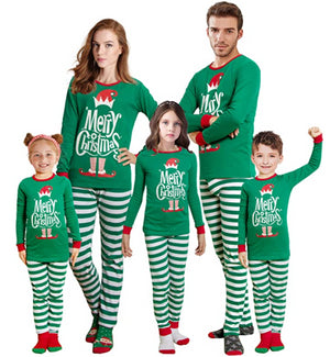 Matching Christmas pajamas for the family
