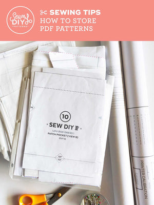 VIDEO How to store PDF sewing patterns