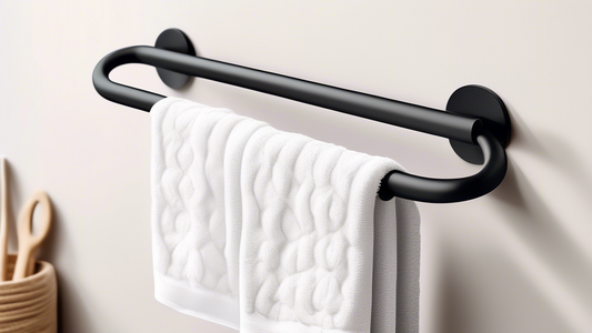 Unveiling the Serenity of Adhesive Towel Bars: Visual Symphony of Minimalism and Practicality