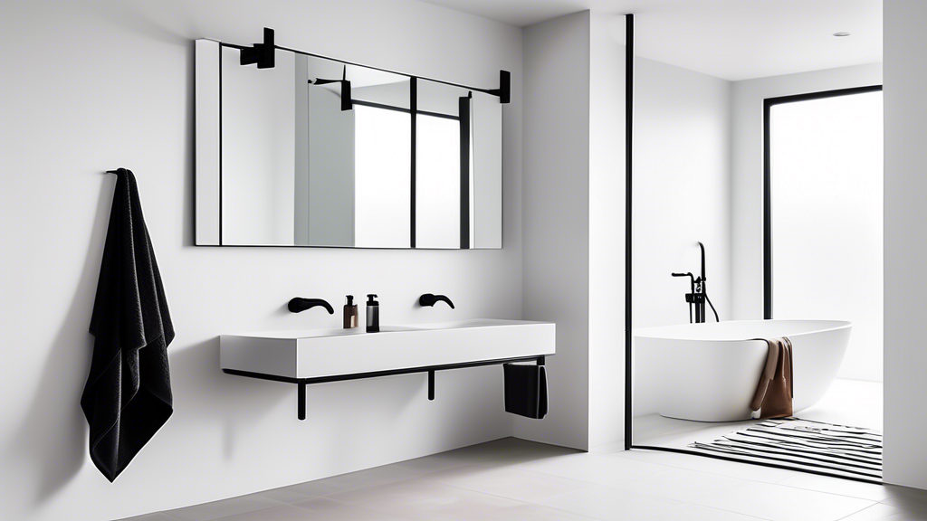 Modern Bathroom Addition: Black Towel Bar Sets – Design X Core