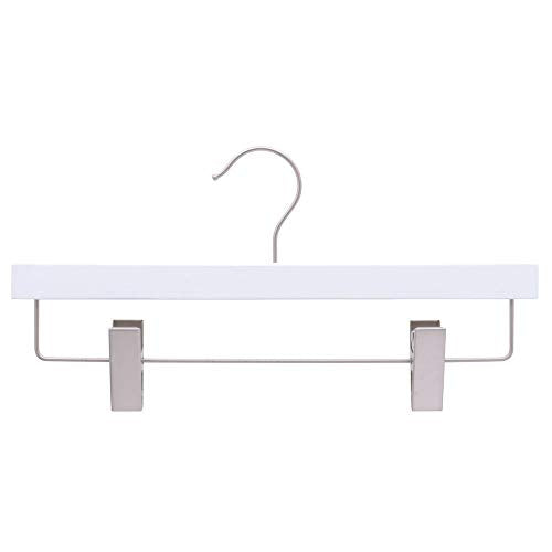 Wooden Skirt Hangers, Whitewash 14" 100 Per Case