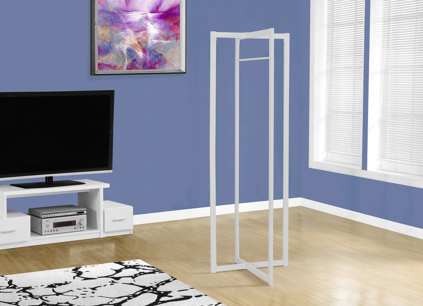 72"H WHITE METALCOAT RACK