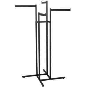 Garment rack textured black