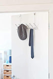 Budget friendly interdesign classico over door organizer hooks 6 hook storage rack for coats hats robes or towels chrome