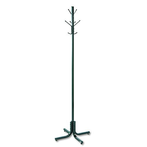 Safco Products Costumer Coat Rack Tree, 4 Double Hooks, Black