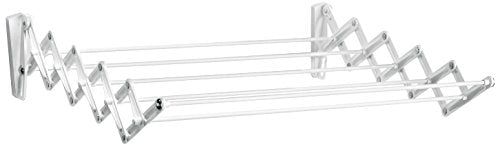 Polder Wall-Mount 24-Inch Accordion Clothes Dryer White