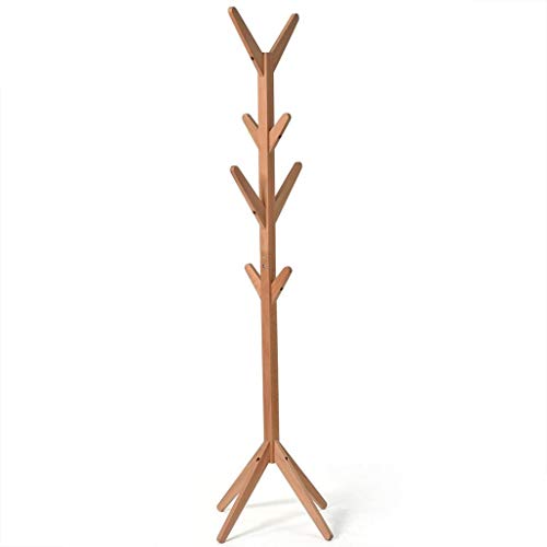 LE Solid Wood Coat Rack,Floor Simple Tree Shape Hanger Simple Modern Clothes Shelf Bedroom Living Room Hanger A