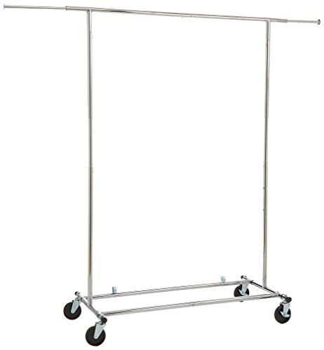 AmazonBasics Garment Rack - Chrome(Renewed)