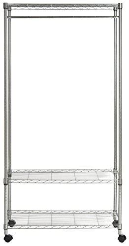 happimess Jane 71" 3-Tier Garment Rack, Chrome