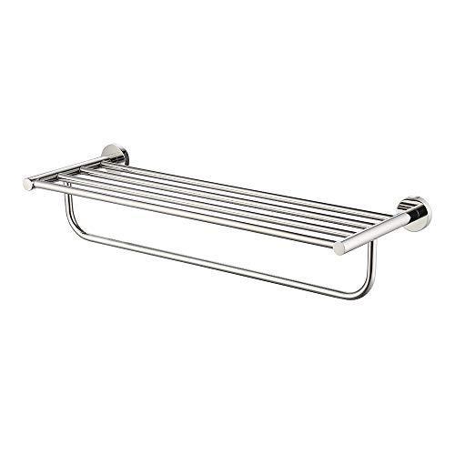 Storage satopics towel rack with towel bar polished bathroom shelf wall mount