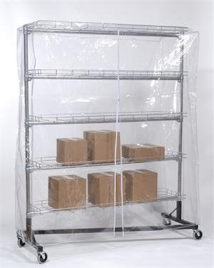 Quality Fabricators Clear Cover for Garment Rack (5'L x 5'H) [Kitchen]
