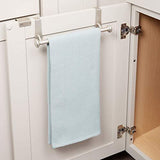 Storage interdesign york over the cabinet kitchen dish towel bar holder satin