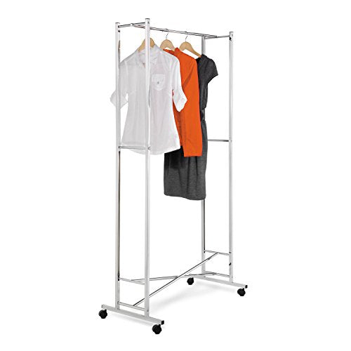 Honey-Can-Do Chrome Square Tube Garment Rack