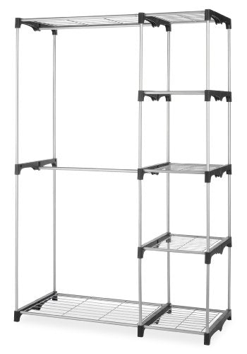 Whitmor Double Rod Freestanding Closet Heavy Duty Storage Organizer