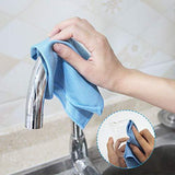 Shop auto care microfiber glass cleaning cloths towels for windows mirrors windshield computer screen tv tablets dishes camera lenses chemical free lint free scratch free 12x12 blue 8 pack
