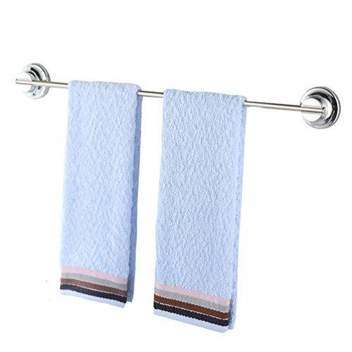 Organize with dosingo vacuum suction cup towel bar wall mounted stainless steel towel bar suction towel rack removeable shower mat rod shower door self adhesive no drill easy to install