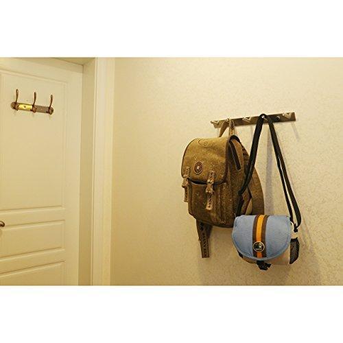 Heavy duty protasm modern hook hat bath towel coat hooks robe garment rack hanger rail holder screw wall mount closet clothing bathroom garage home storage organization