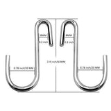 Save on 30 pack agilenano heavy duty s hooks pan pot holder rack hooks hanging hangers s shaped hooks for kitchenware pots utensils clothes bags towels plants 1