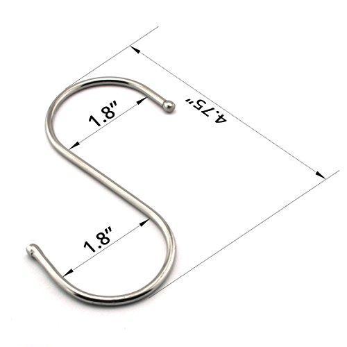 Online shopping agilenano extra large s shape hooks heavy duty stainless steel hanging hooks multiple uses ideal for apparel kitchenware utensils plants towels gardening tools