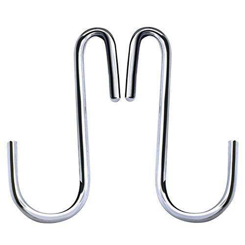 Amazon best tonilara heavy duty s shaped hooks s hooks stainless steel hanging hangers for kitchenware spoons pans pots utensils bags towels clothes tools plants