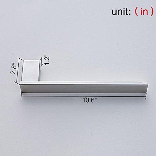 Discover the auswind 4 piece wall mounted 304 stainless steel bathroom hardware set square base toilet paper holder towel bar towel rings clothes hook chrome