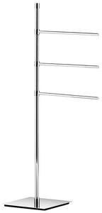 Kitchen ws bath collections ranpin collection towel stand with three 9 1 arms 35 6 polished chrome