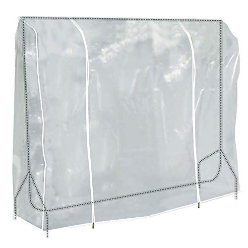 TzBBL Clothing Rack Cover, Clothes Garment Rack Cover 6 Ft with Strong Zipper Protective Rail Cover 71