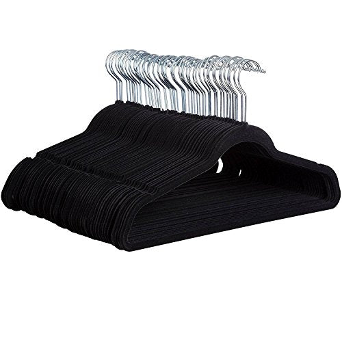 Zober Non-Slip Velvet Hangers - Suit Hangers (30-pack) Ultra Thin Space Saving 360 Degree Swivel Hook Strong and Durable Clothes Hangers Hold Up-To 10 Lbs, for Coats, Jackets, Pants, and Dress Clothes