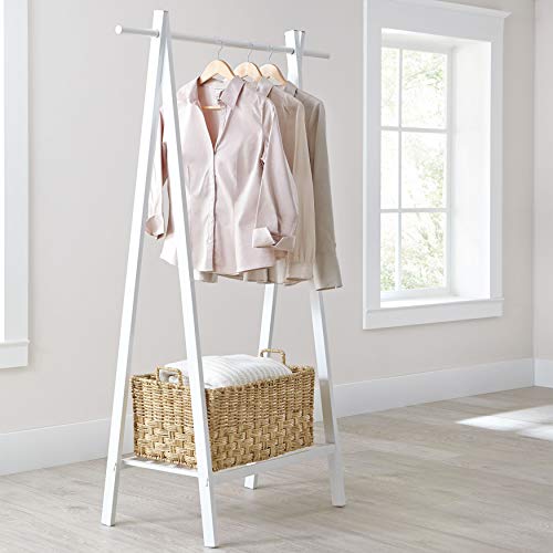 BrylaneHome Mia Metal Garment Rack - White