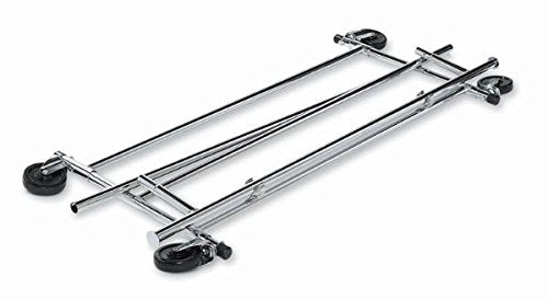 NAHANCO RCS-1 Collapsible Metal Rolling Garment Rack, Commercial Grade, Chrome (1 Rack)