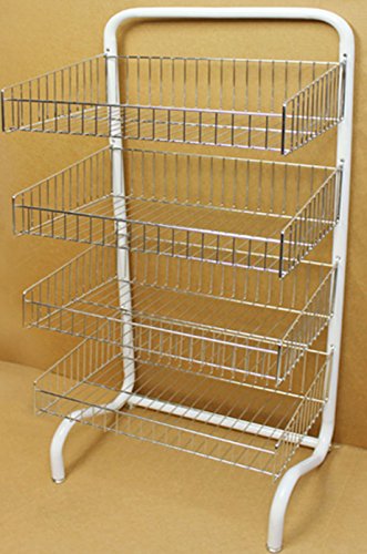 4 Frontal Basket Rack Hanger Storage Store Display Garment Rack Storing Clothing