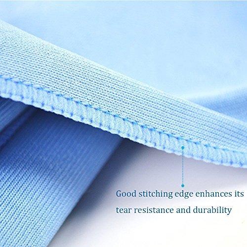 Results auto care microfiber glass cleaning cloths towels for windows mirrors windshield computer screen tv tablets dishes camera lenses chemical free lint free scratch free 12x12 blue 8 pack