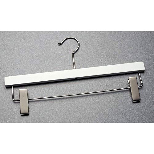 Wooden Pant Hanger 14" White Case of 100