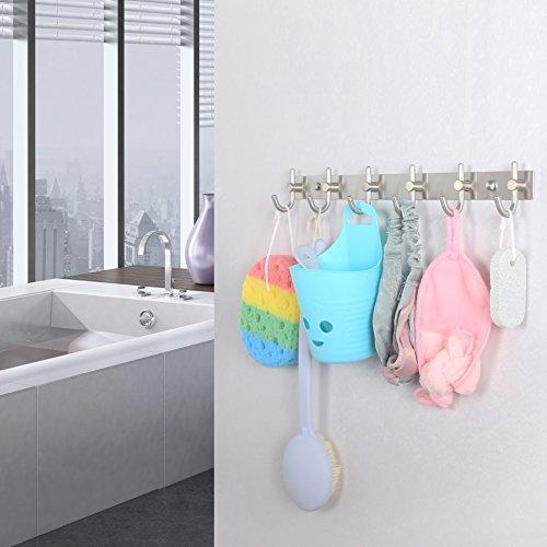 Featured caligrafx coat hooks heavy duty single hat kitchen bath towel hook robe closet clothes hanger rail garment rack holder home wall mounted