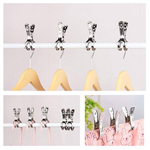 Latest stainless steel clips segarty 31pack utensil clips metal clothesline clothespins peg clamp for quilt photos beach towel jeans pants