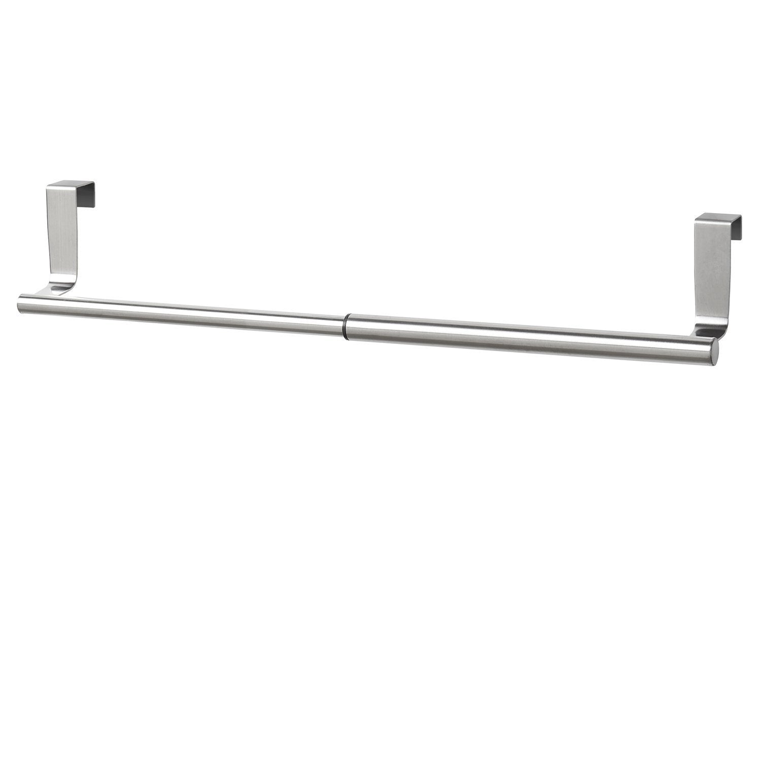 Budget friendly youcopia over the cabinet door expandable towel bar stainless steel