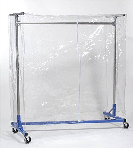 Clear Vinyl Cover with Zipper for 48 in. Z-Rack Garment Racks