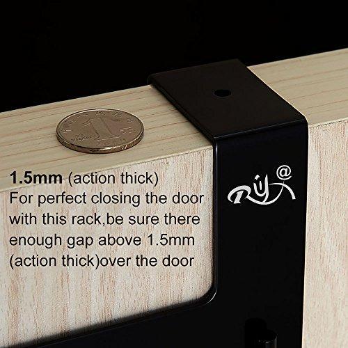 Best over the door hook hanger rongyuxuan heavy duty organizer for coat clothes towel bag robe 5 hooks wall mount tool holder for home storage organizer aluminum