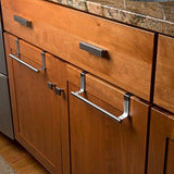 Exclusive evelots over cabinet door dish towel bar holders 9 37 stainless steel set 2