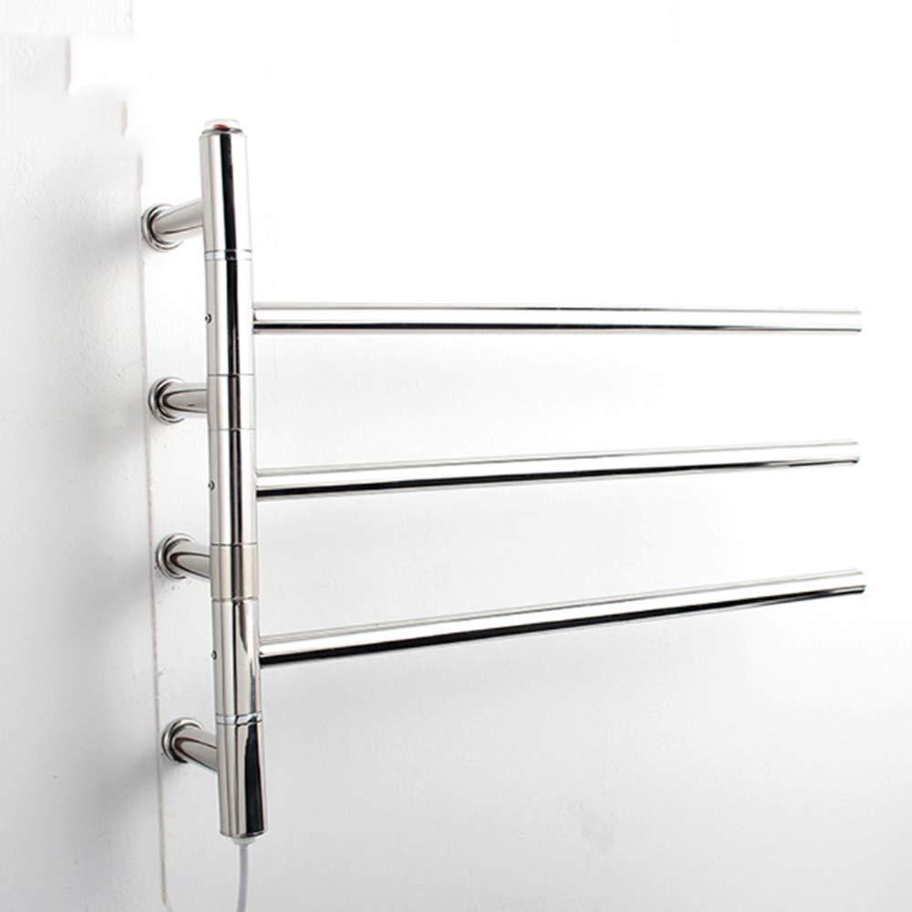 Related mengen88 wall mounted style heated towel rack stainless steel electric towel rack cloth bath towel heater heater rail 47w power