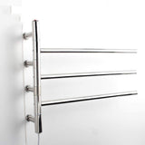 Related mengen88 wall mounted style heated towel rack stainless steel electric towel rack cloth bath towel heater heater rail 47w power